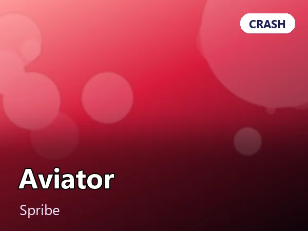 Aviator slot tile — Spribe
